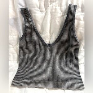 Ladies Nura Tank Top, Size S/M, Grey and soft  grey, very soft